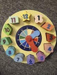 melissa and doug wooden clock