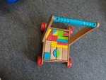Wooden baby walker