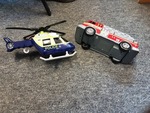 Ve24: Police helicopter and fire engine