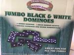 Jumbo Black and White Dominoes