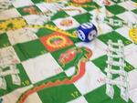 Giant Snakes and Ladders (mat and dice)
