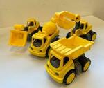 Yellow Construction Vehicles x 4