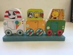 Mix n Match Wooden Vehicle Puzzle on Sticks
