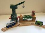 Thomas wooden train and track set 