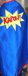 Blue Kapow Cape superhero