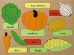 Vegetables bilingual puzzle te reo maori