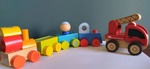Wooden vehicle set