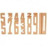 Wooden educational numbers set