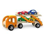 Wooden car carrier with cars