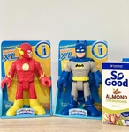 Flash and Batman Action Figurines