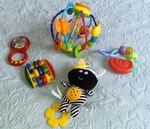 Baby toy bundle - zebra