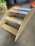 Wooden seesaw/steps