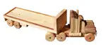 Wooden Flat Back Truck