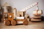 Wooden Crane Truck