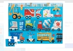 Vehicles floor puzzle 