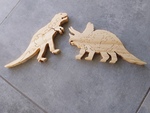Wooden Dinosaur puzzles