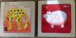 Giraffe and pig puzzle 