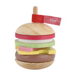 Wooden hamburger set