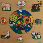 Animals wooden puzzle