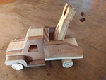 Wooden tow truck 