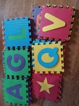 Foam puzzle letters