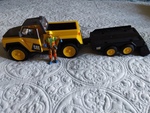 CAT ute and trailer 