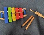 Wooden music set