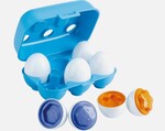 B98: Rainbow shape sorter eggs 