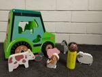 Wooden Farm Truck and Animals