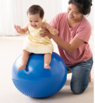 Blue Half Spiked Therapy ball