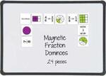 Magnetic Fraction Dominoes