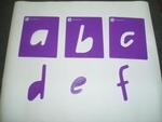 Stencil - Lower Case Letters