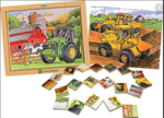 John Deere Wooden String Puzzle