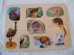 Peg Puzzle - Australian Animals