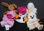 Animal Hand Puppets Set of 5