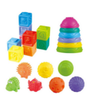 Stacker Blocks and Squishies Trio