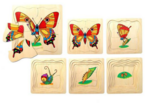 Wooden 5 Layer Caterpillar Butterfly Puzzle