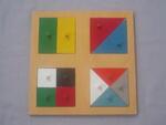 Peg Puzzle - Square Fraction