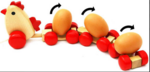 Chicken and Eggs Pull Along