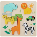 Wooden Touch and Feel Jungle Puzzle
