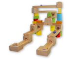 Wooden Double Marble Run