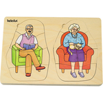 Layered Puzzle - Grandparents - 5 Layers 