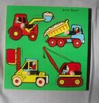 Knob Puzzle - Construction Vehicles