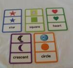All About Shapes Flash Cards