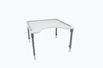 Cut out Adjustable Table with wheels
