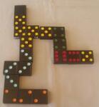 Coloured Dominoes - Wooden
