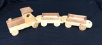 Wooden Train With Carriages