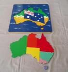 Layered Puzzle - Australian Map & Flag