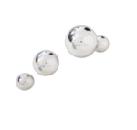 Reflective Silver Balls - set of 4