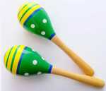 Green Maracas 2 pieces